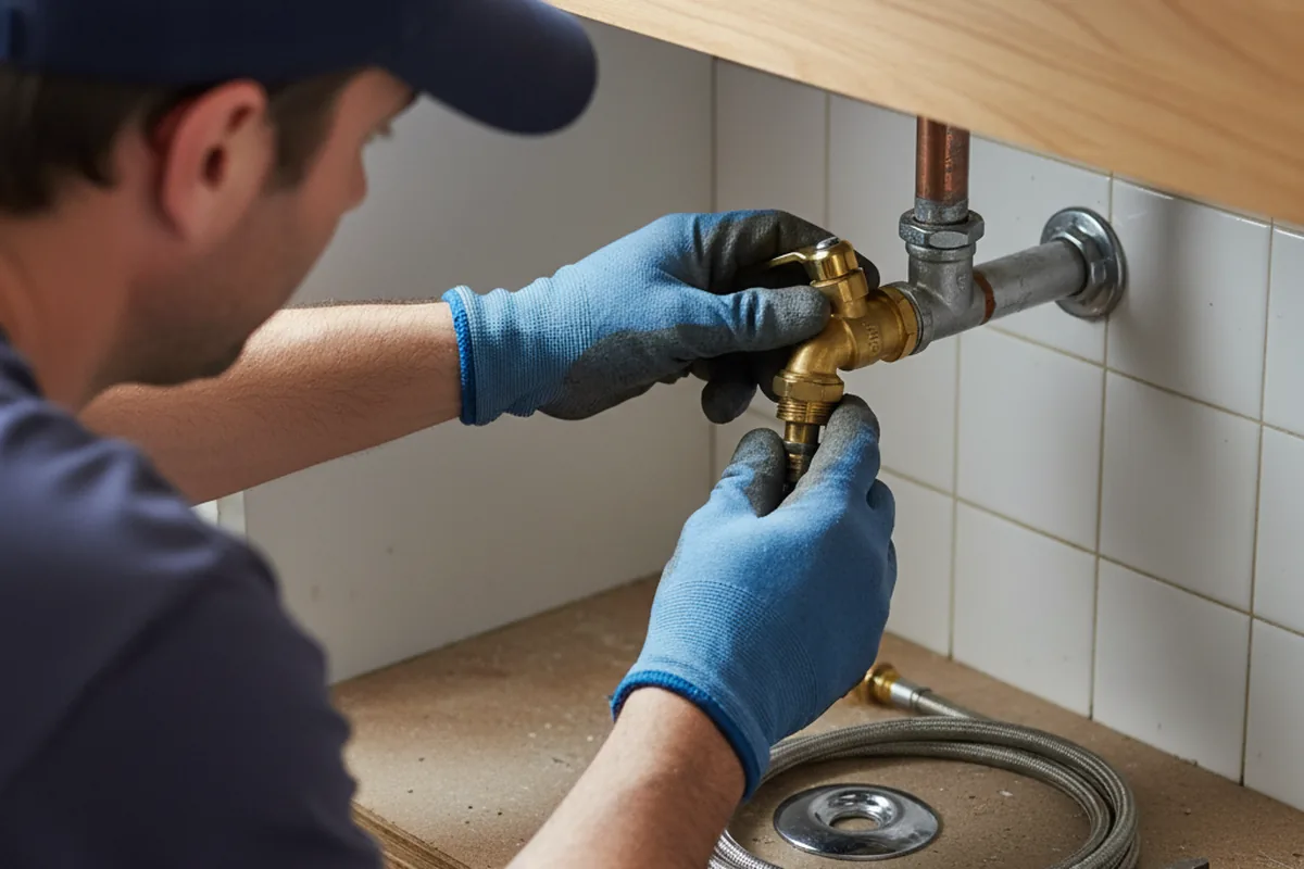 Shutoff valve and fitting work during Emergency Plumbing in Gulfport